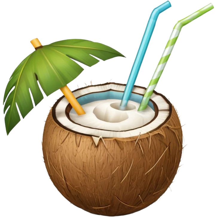 coconut drink summer vibe emoji