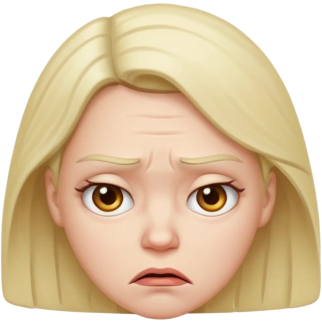 Constipated lady emoji