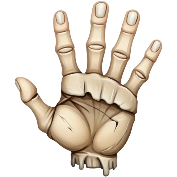 Rotten finger tips emoji