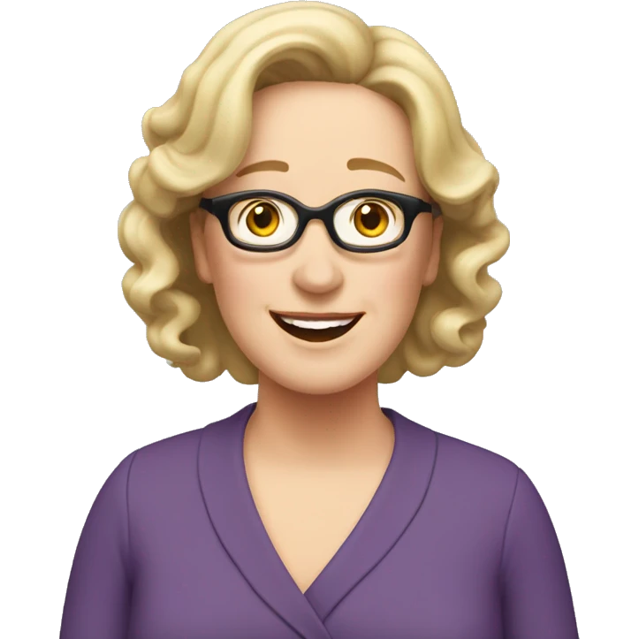 phyllis smith with blonde hair emoji