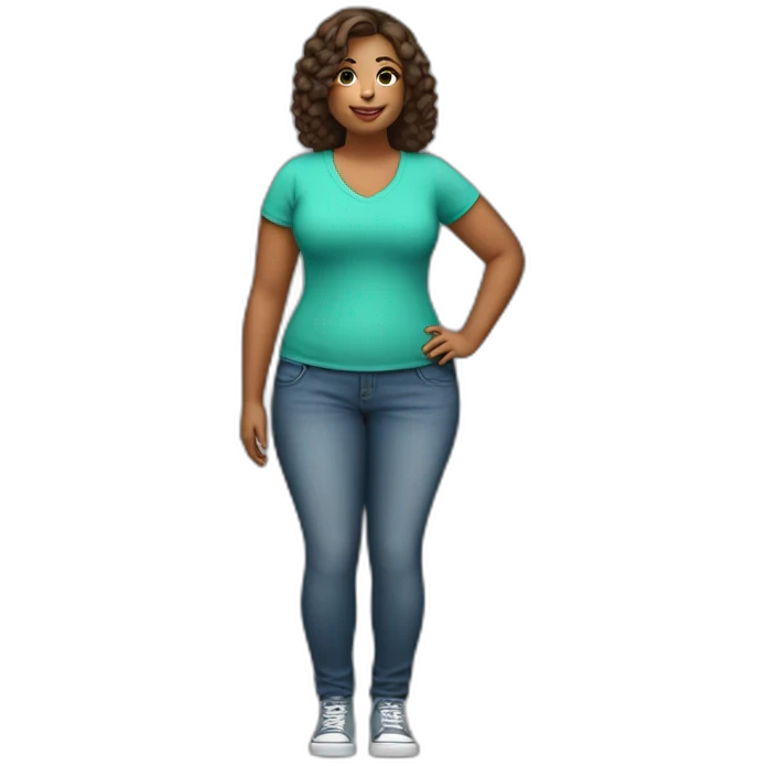 female large curves emoji
