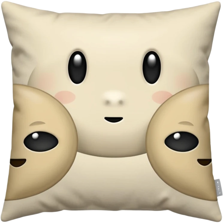 2 pack of bedroom cushions emoji