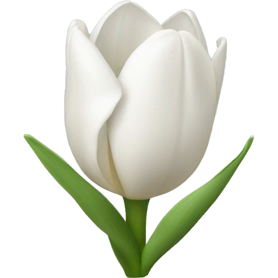 White Tulps  emoji