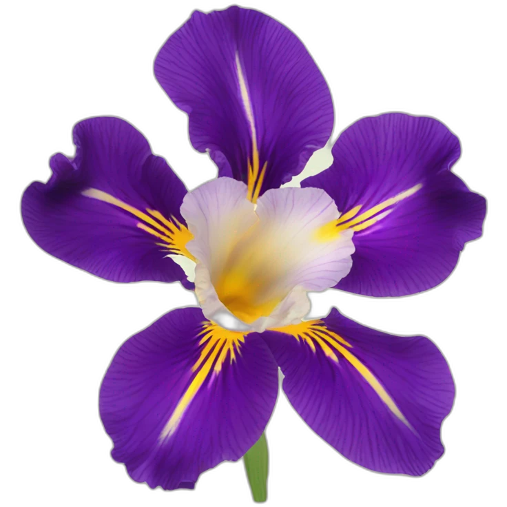 iris flora in anemone emoji