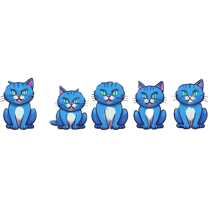 blue cat emoji