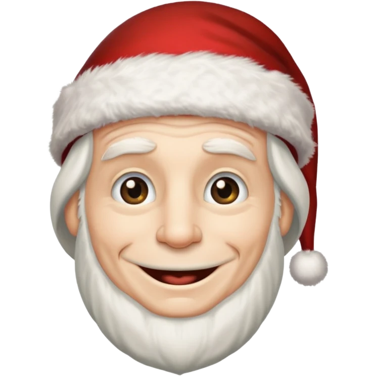 happy scrooge with Santa hat emoji