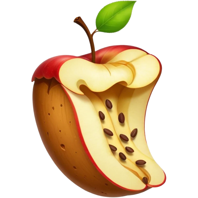 Apple core emoji