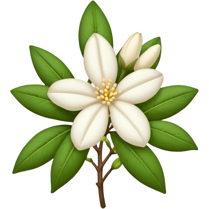dry indian jasmine flower without leaf in emoji format  emoji