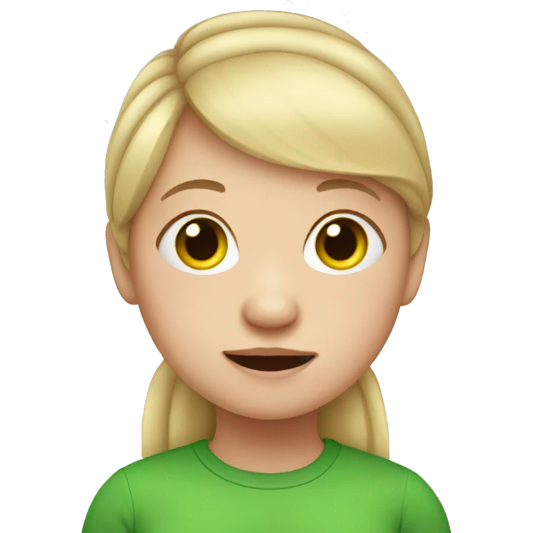 Girl with Down syndrome emoji