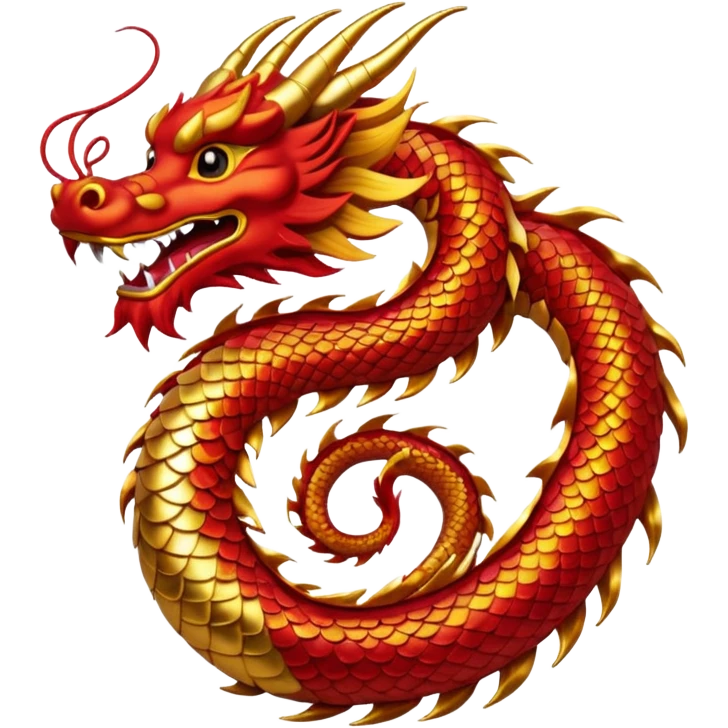 chinese dragon happy new year emoji