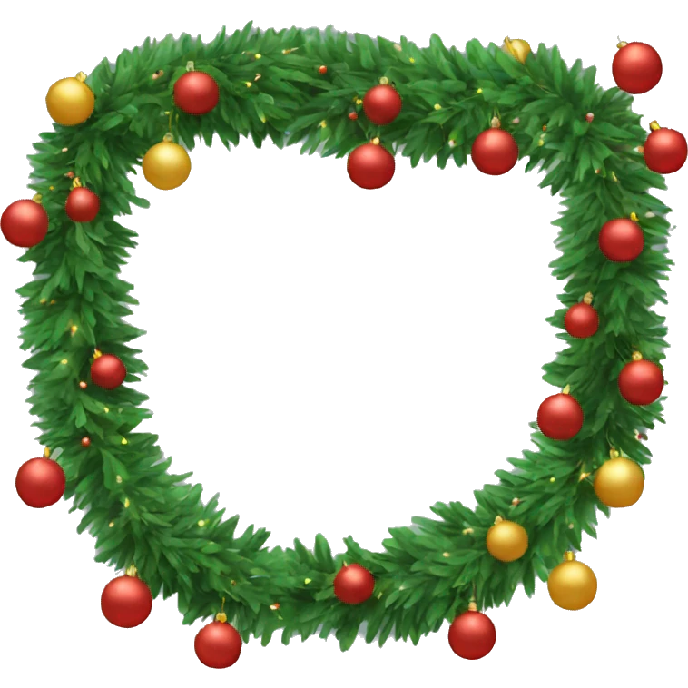 christmas garland  emoji