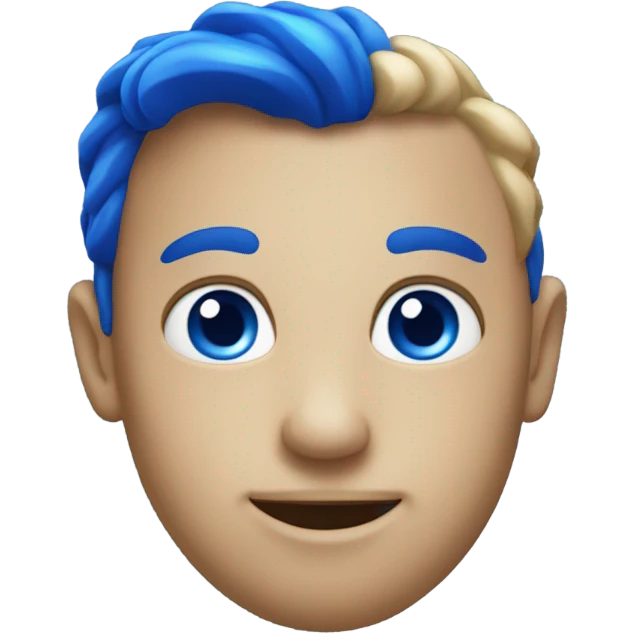 Royal blue heart emoji