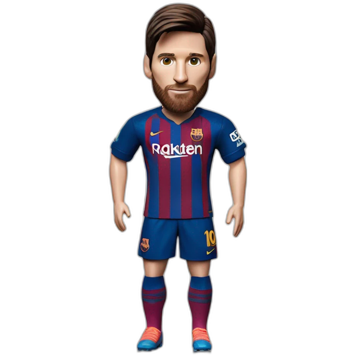 lionel messi barbie emoji