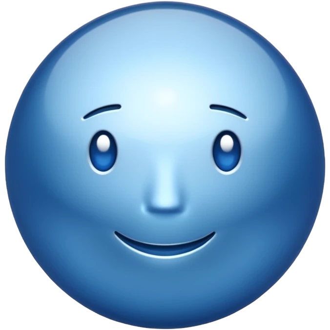 Blue sigma emoji