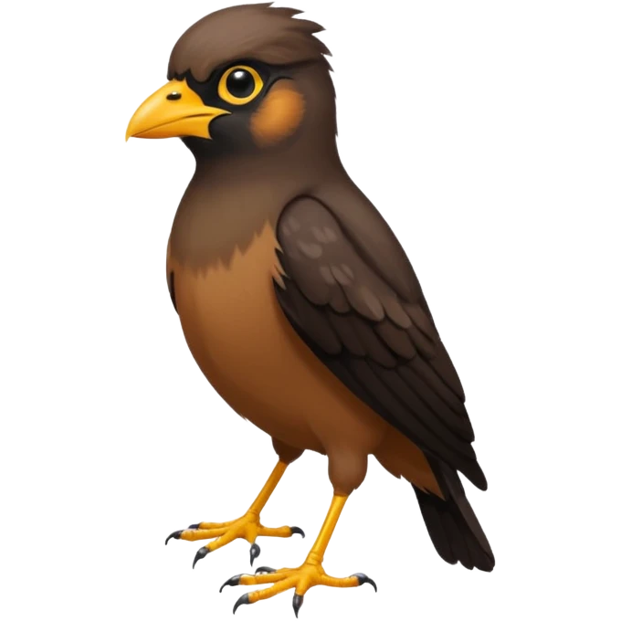 A common myna bird cute emoji emoji