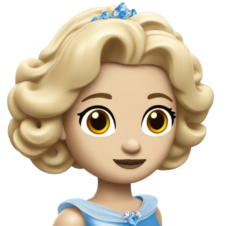 cinderella as a lego figure emoji