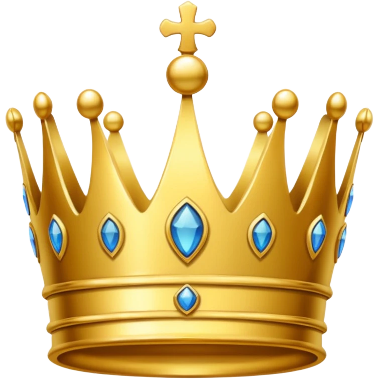 Number 1 crown emoji