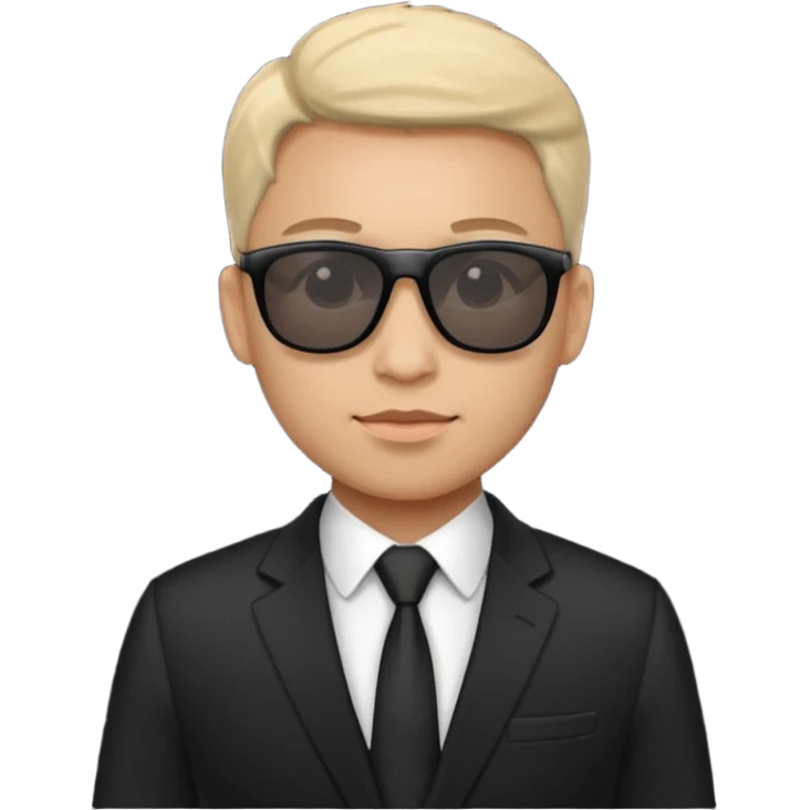 Office worker in a suit and wearing sunglasses emoji