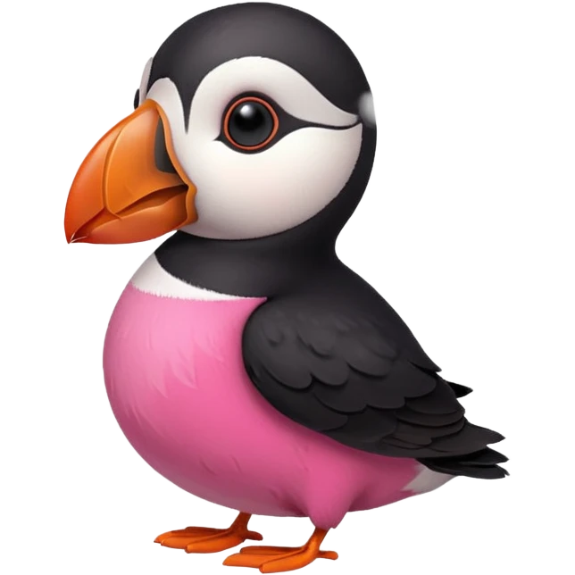 pink puffin steam blow steam emoji
