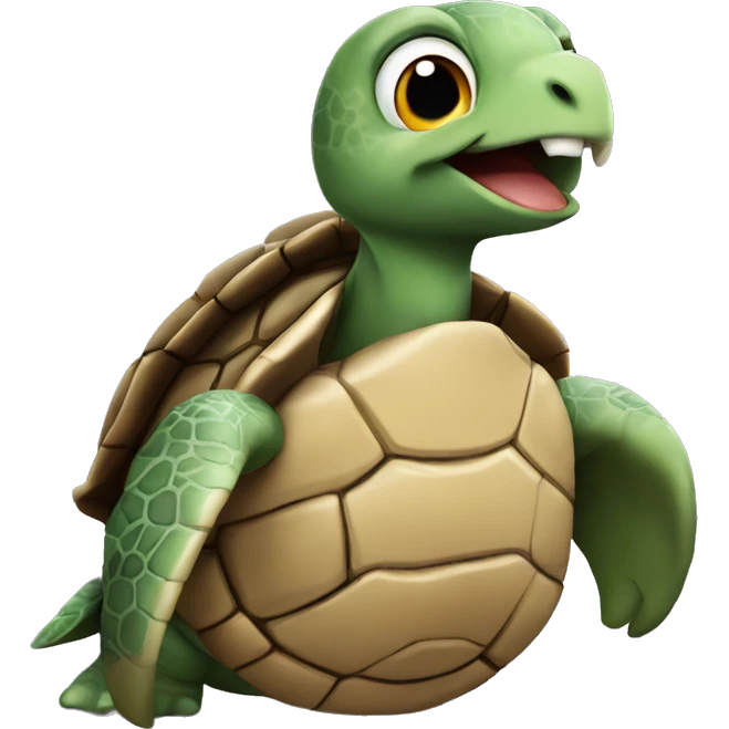 turtle with eagle in loe emoji