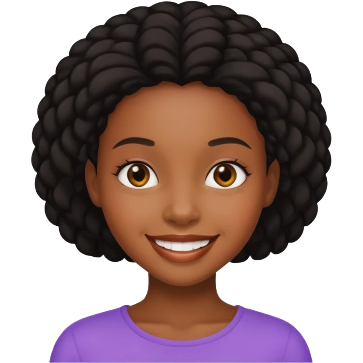 Mad black girl emoji