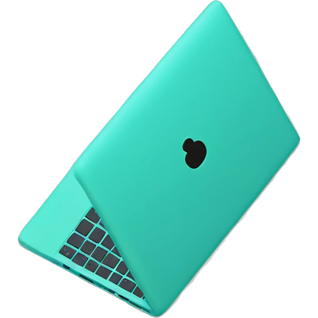 Turquoise Laptop emoji