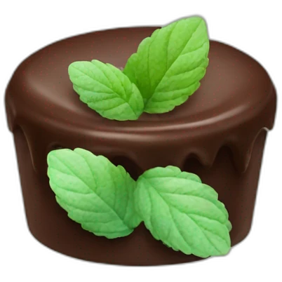 chocolate mint emoji