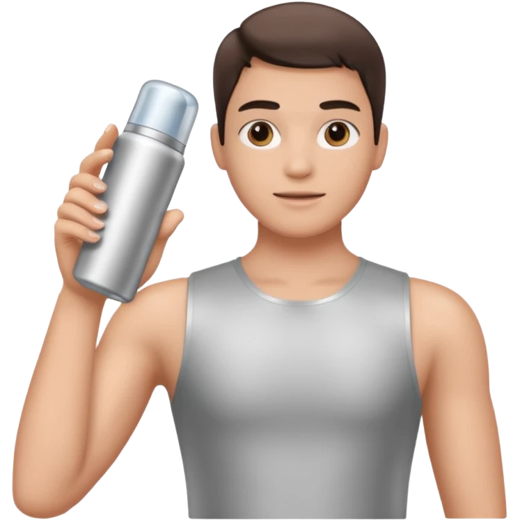 Deodorant, being held emoji