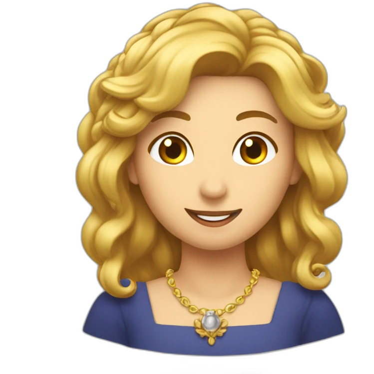 reine amicale qui boit une bière emoji
