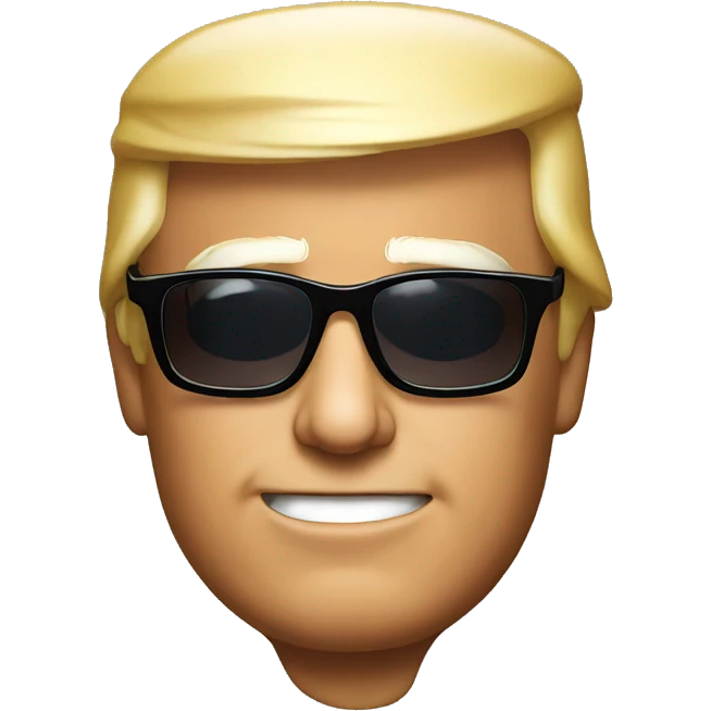 Trump with sunglasses  emoji