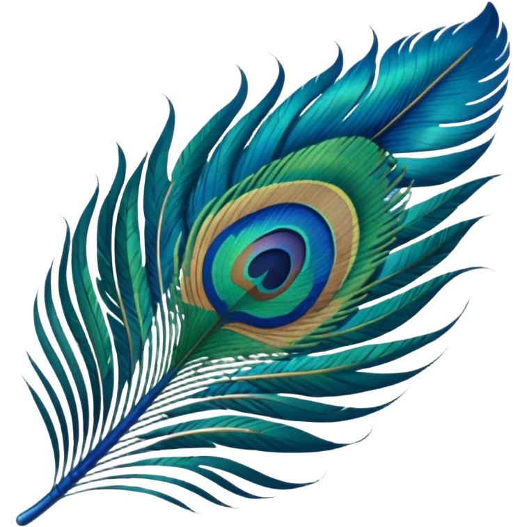 Peacock feather emoji