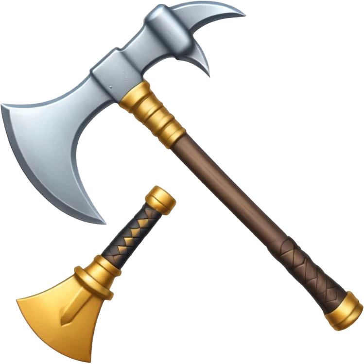 steel battle axe emoji
