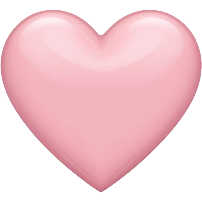 light pink heart emoji