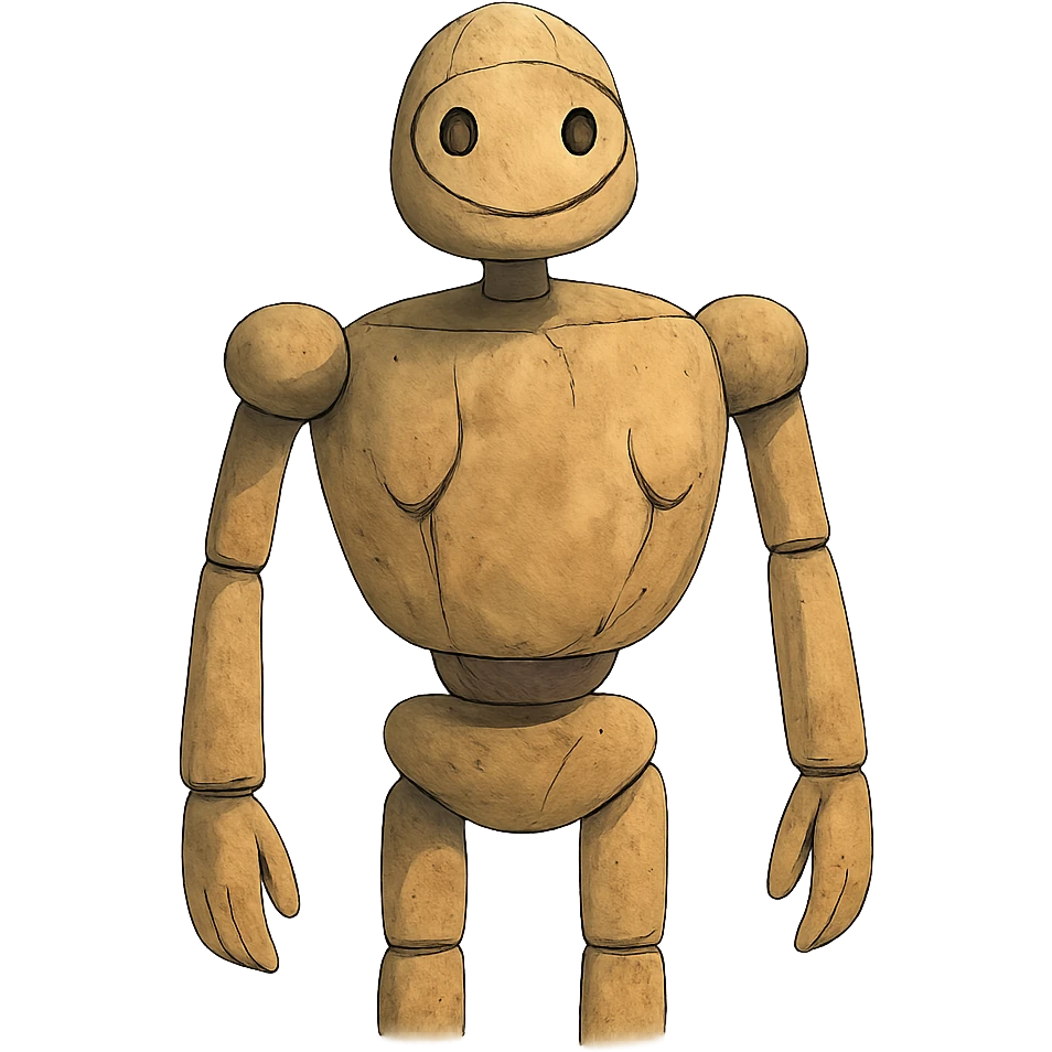 ghibli style smiling robot emoji