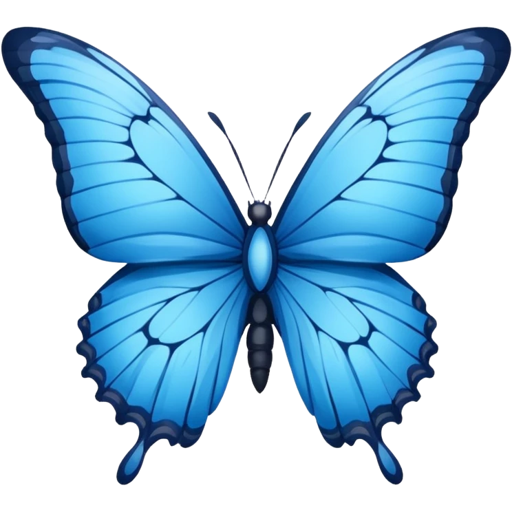 I want butterfly blue with broken wing emoji