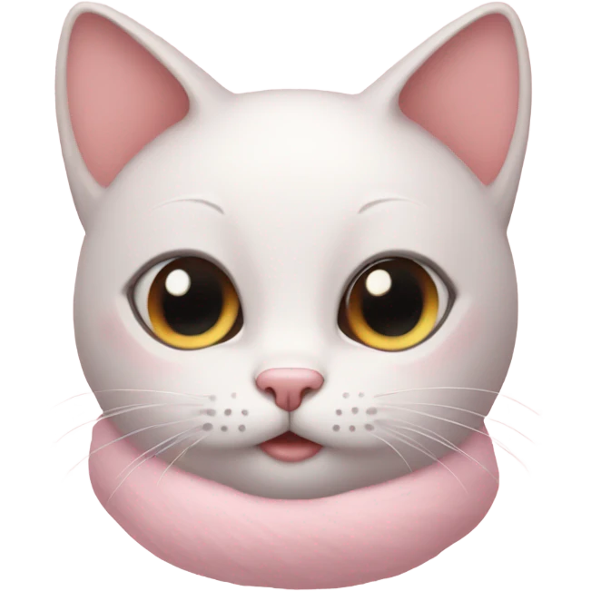 cat house soft pink cute emoji