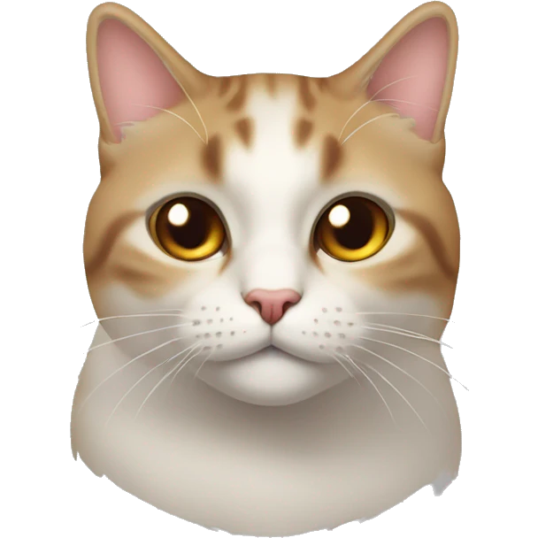 la tête d’un chat avec pleins de coeur sur lui  emoji