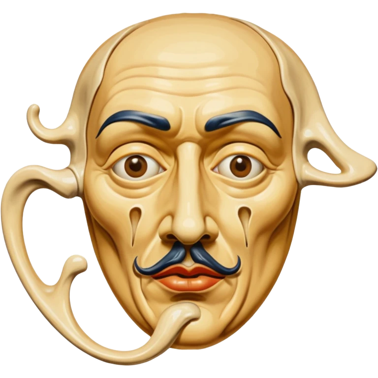 Masque Salvador Dali emoji