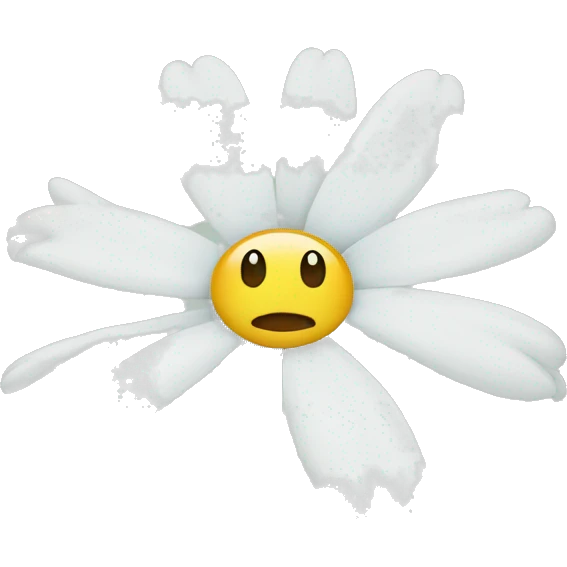 Single daisy  emoji