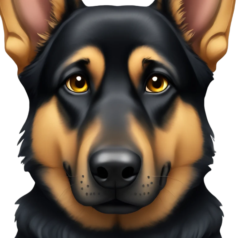 Boss eyed German shepherd  emoji