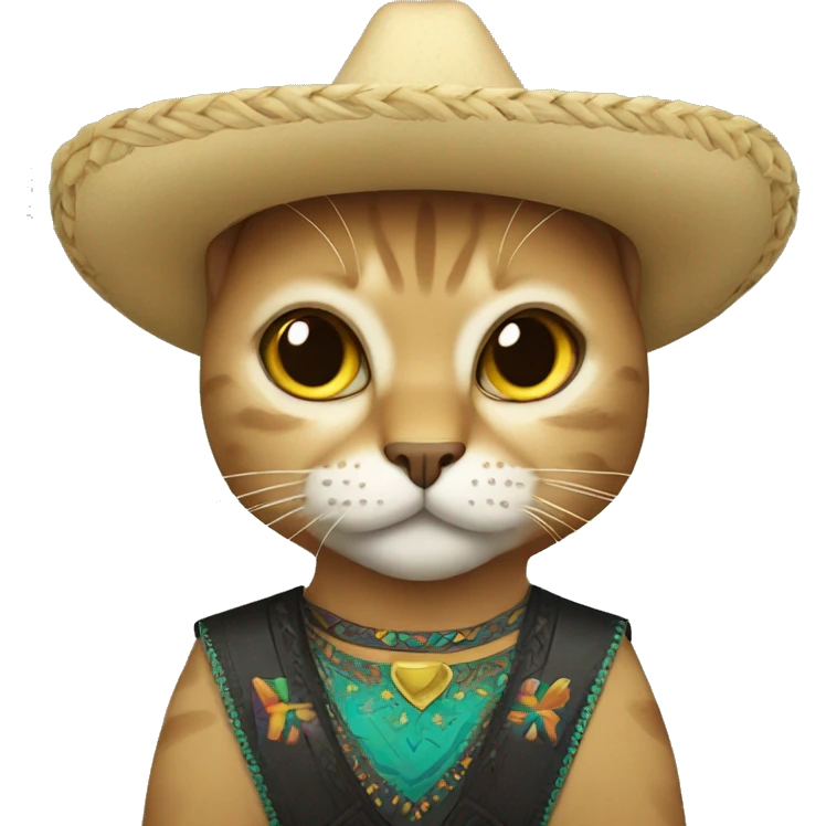 Super Mexican cat emoji