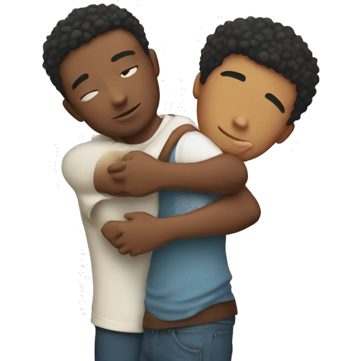 Brother hugging  emoji