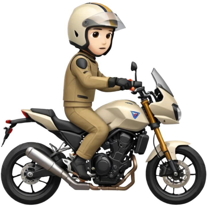 Motorbike rider on mt07 emoji