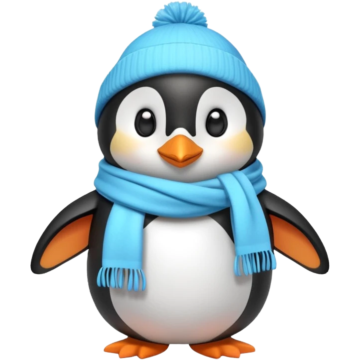 cute penguin character, winter vibe, small scarf, 3D cartoon, mobile game icon style, clean background, no text, no watermark


 emoji