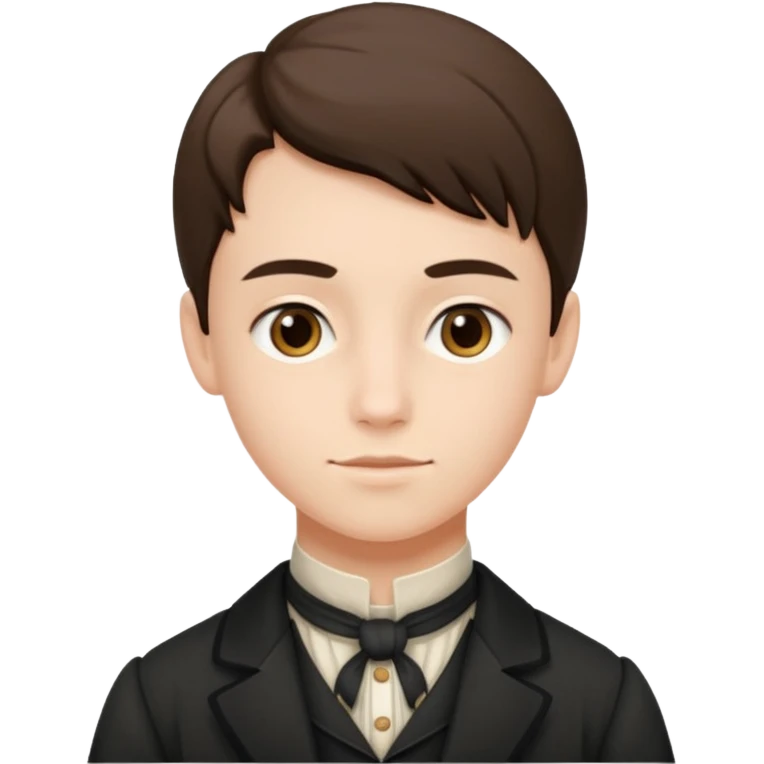 student in 19 century emoji