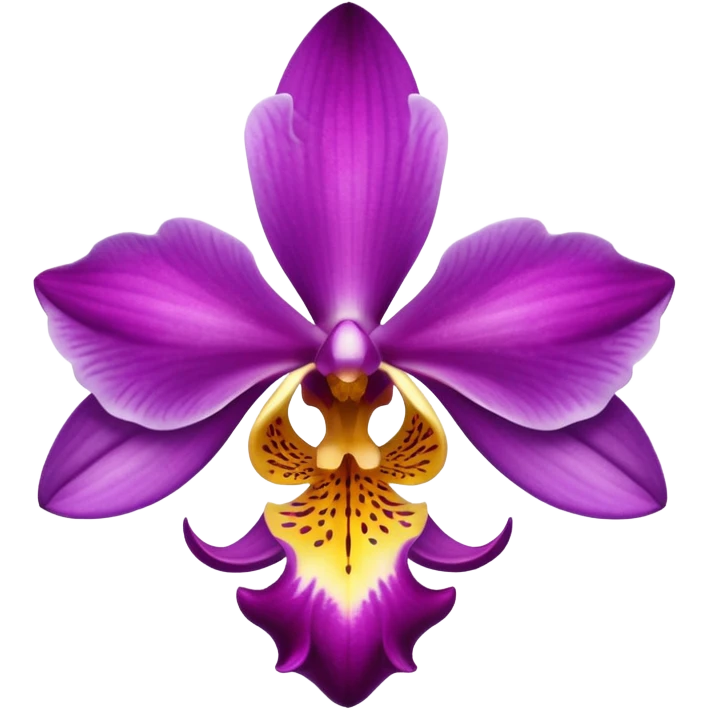 Purple orchid emoji