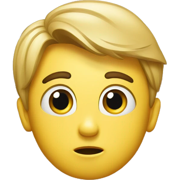 Surprised student emoji