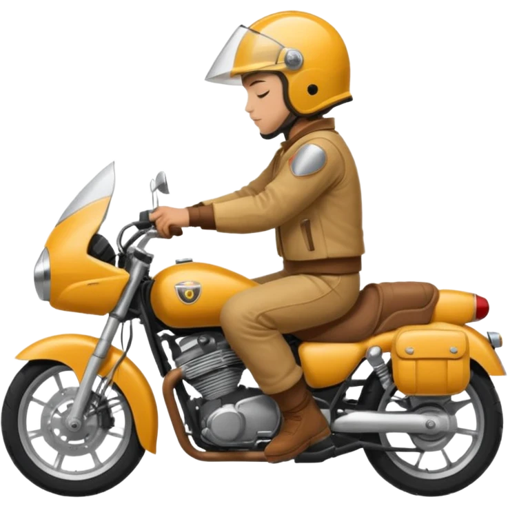 SLEEPING ON A MOTORCYCLE emoji