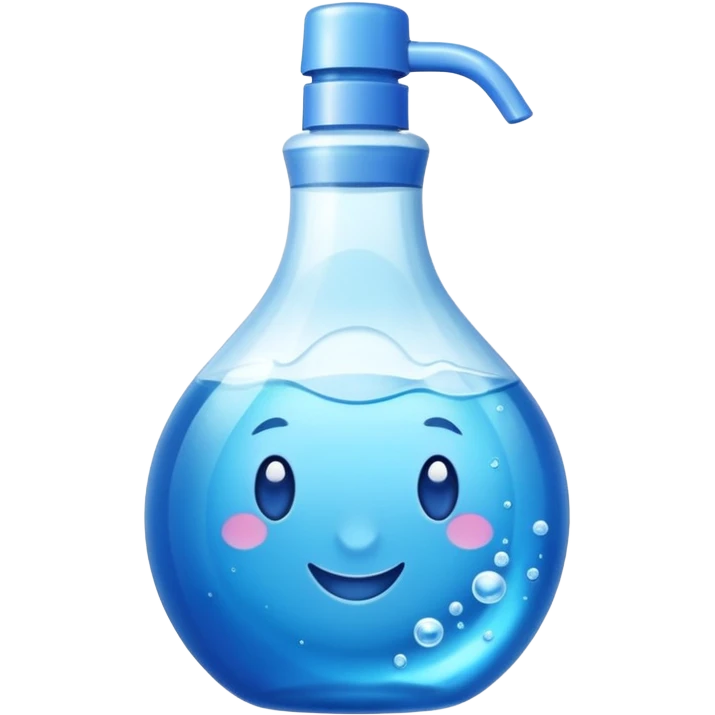 Dishwashing liquid blue color emoji