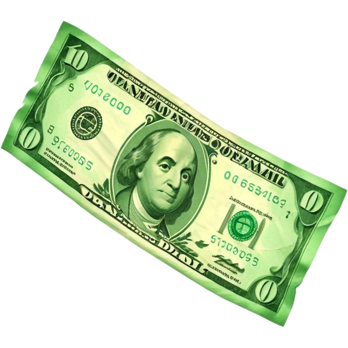 Falling value of the dollar emoji